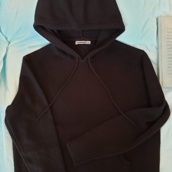 100% Cashmere Unsubscribed Black Hoodie - Picture 1 of 8